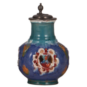 Terra cotta stein, 8.2" ht.,  Münchener Werkstätten Für Keramik Kunst
