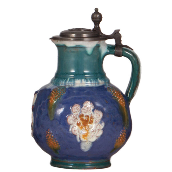 Terra cotta stein, 8.2" ht.,  Münchener Werkstätten Für Keramik Kunst - Image 2