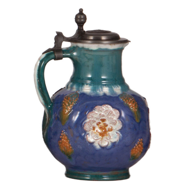 Terra cotta stein, 8.2" ht.,  Münchener Werkstätten Für Keramik Kunst - Image 3