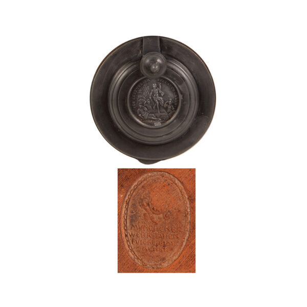 Terra cotta stein, 8.2" ht.,  Münchener Werkstätten Für Keramik Kunst - Image 4