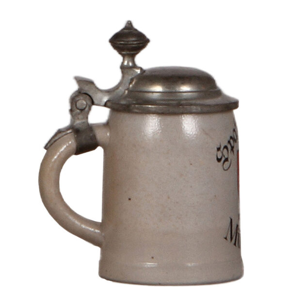 Stoneware stein, 4.2" ht.,  Spaten-Bräu, München - Image 3