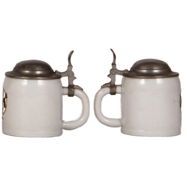Miniature steins (five), 3.5" to 4.2" ht. - Image 6
