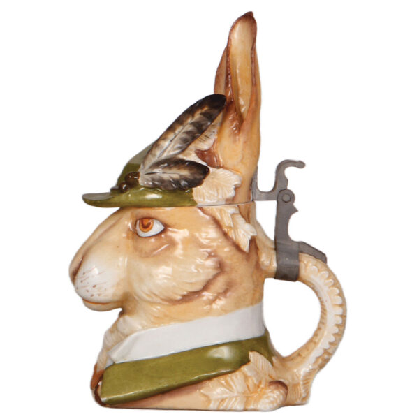 Character stein, .5L, porcelain, by Schierholz, Rabbit - Image 2