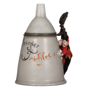 Character stein, .5L, porcelain, by Schierholz, Nürnberger Trichter