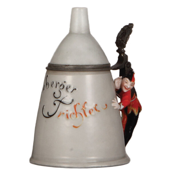 Character stein, .5L, porcelain, by Schierholz, Nürnberger Trichter