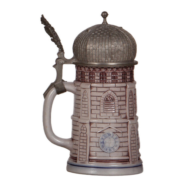 Character stein, .5L, marked T.W., Munich Frauenkirche Tower - Image 3