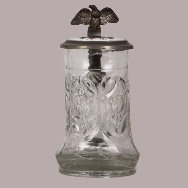 Military stein, .5L, glass,  Halle, 1879