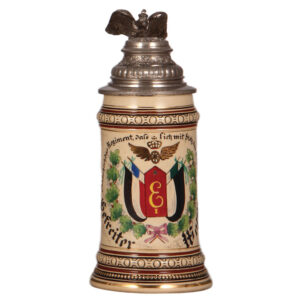 Regimental stein, .5L, Kgl. Eisenb. Regt. Nr. 1, Berlin, 1899