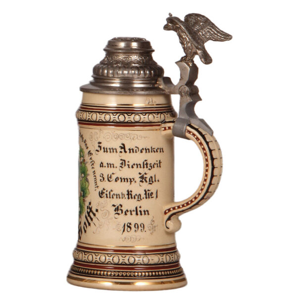 Regimental stein, .5L, Kgl. Eisenb. Regt. Nr. 1, Berlin, 1899 - Image 2