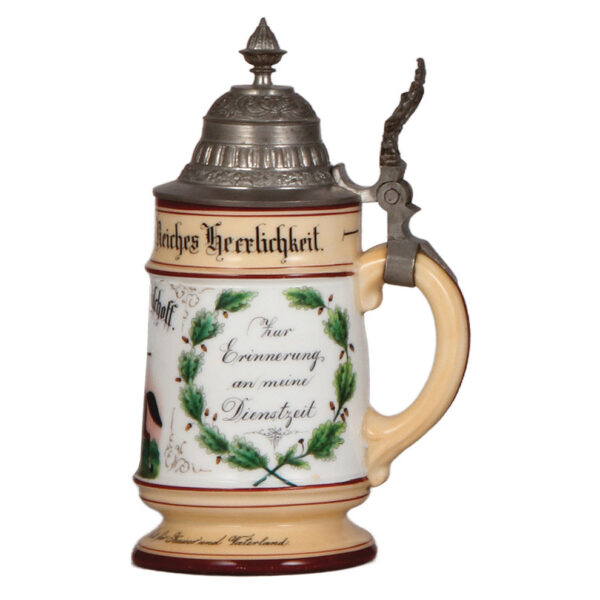 Regimental stein, .5L,  Drag. Regt. Nr. 5, Hofgeismar - Image 2