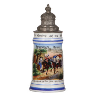 Regimental stein, .5L,  6. Chev. Regt., Neumarkt