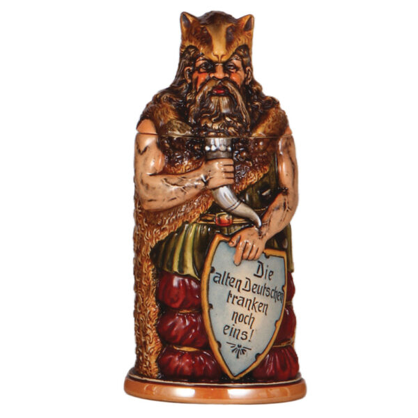 Character stein, .5L, German Warrior