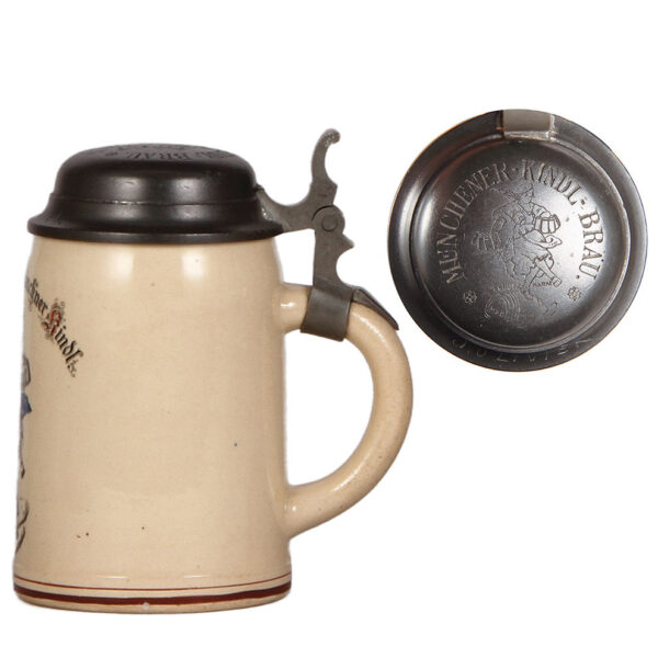 Pottery & stoneware steins, Brauerei zum Münchener Kindl& Gruss aus München - Image 2