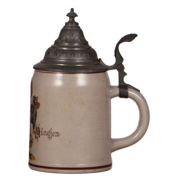 Pottery & stoneware steins, Brauerei zum Münchener Kindl& Gruss aus München - Image 4