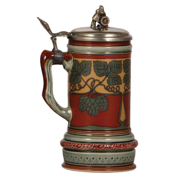 Mettlach steins, .5L, 1786, by Otto Hupp; with, .5L, 2800 - Image 5