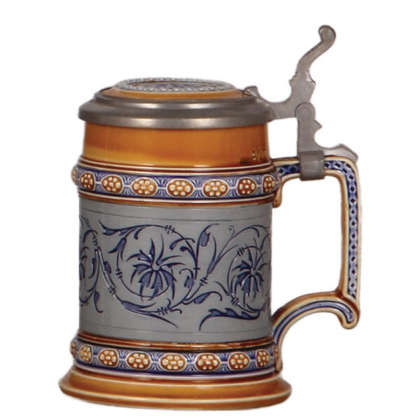 Mettlach stein, .25L, 1452, mosaic - Image 2