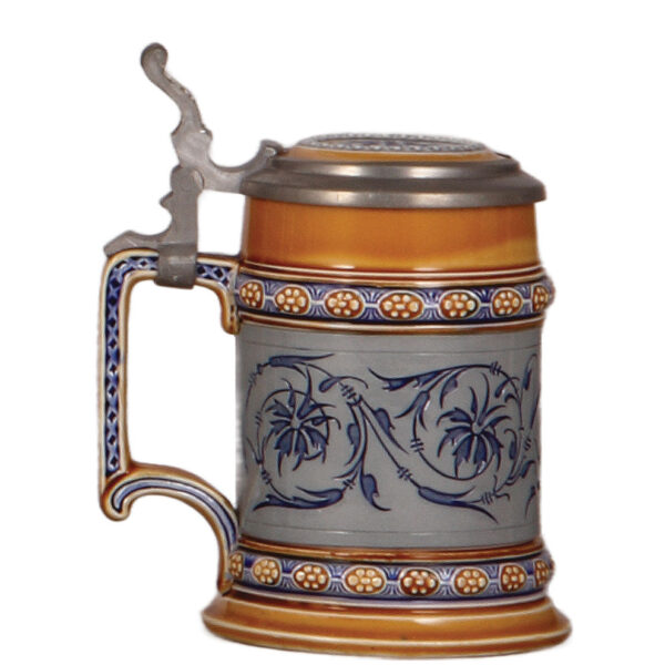 Mettlach stein, .25L, 1452, mosaic - Image 3