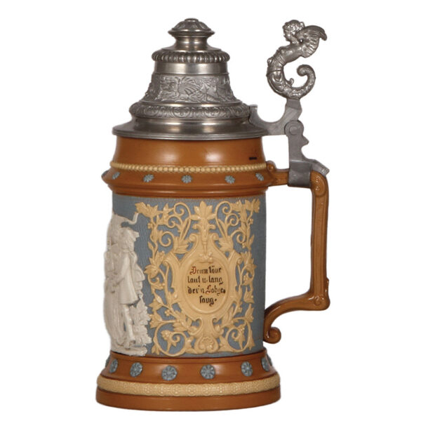 Mettlach steins, .5L, 202; with, .5L, 328 - Image 2