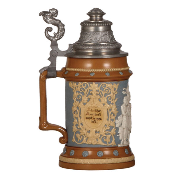 Mettlach steins, .5L, 202; with, .5L, 328 - Image 3
