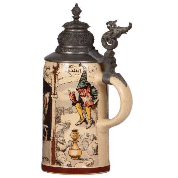 Mettlach steins.5L, 942[2140]; with, .5L, 727[1909] - Image 3