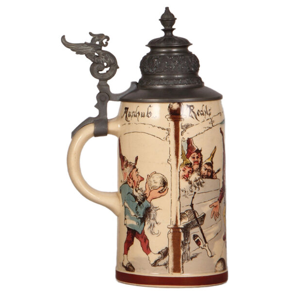 Mettlach steins.5L, 942[2140]; with, .5L, 727[1909] - Image 4