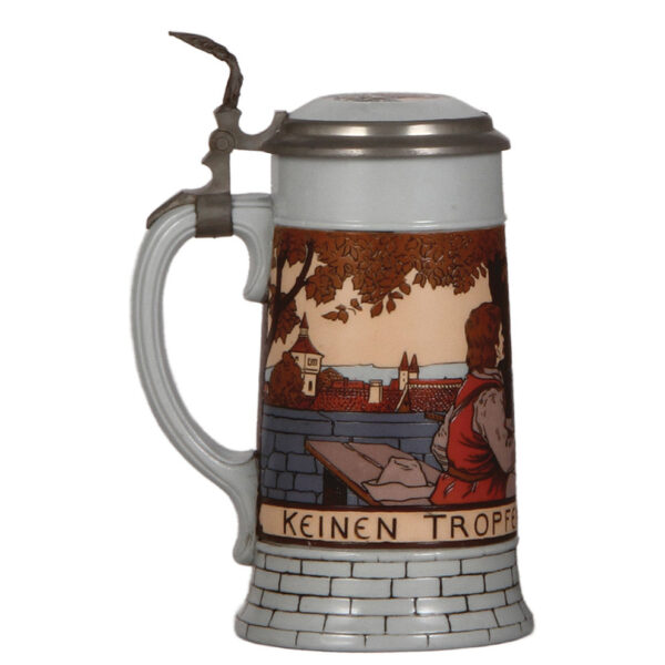 Mettlach steins, .5L, 2833D; with, .5L, 2959 - Image 3