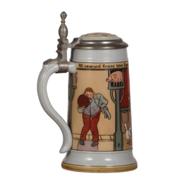 Mettlach steins, .5L, 2833D; with, .5L, 2959 - Image 5