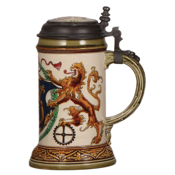 Mettlach stein, .5L, 2719, etched, Baker Occupation - Image 2