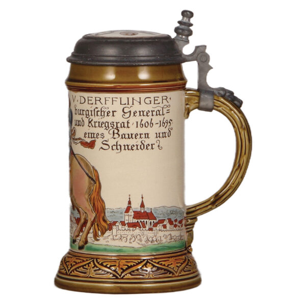 Mettlach stein, .5L, 2720, etched, Tailor Occupation - Image 2