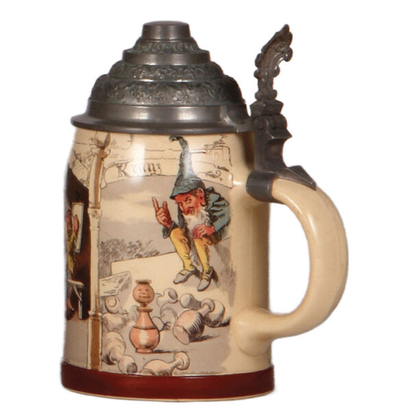 Mettlach steins, .3L, 2277, Heidelberg; with, .3L, 727[1909] - Image 4
