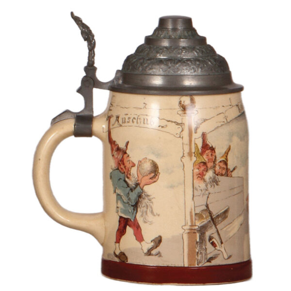 Mettlach steins, .3L, 2277, Heidelberg; with, .3L, 727[1909] - Image 5