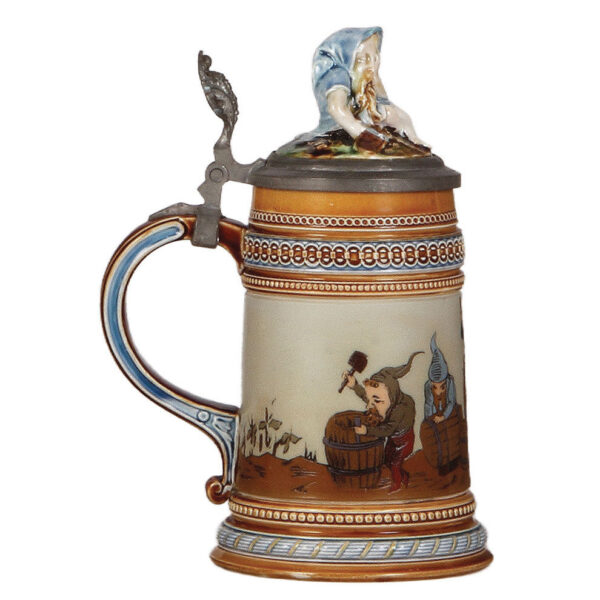Mettlach stein, .5L, 1478, etched - Image 3