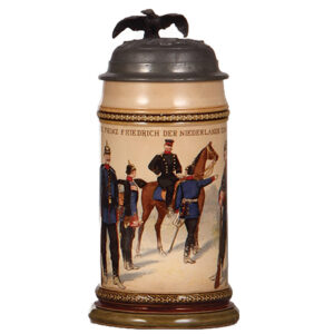 Mettlach stein, .5L, Inf. Regt. Nr. 15.