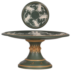 Mettlach cake plate, 11.2" d., 2601.