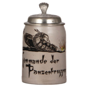 Third Reich stein, .5L, Kommando der Panzertruppen, 1936