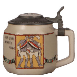 Mettlach stein, .5L, 552[3344], Fraternity students.