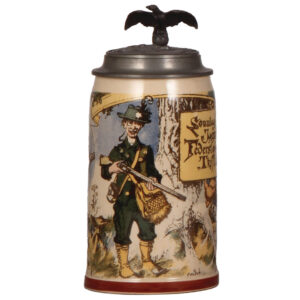 Mettlach stein, .5L, 1073[1909], by H. Schlitt.