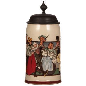 Mettlach stein, .5L, 1102[1909], mint.
