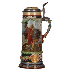 Mettlach stein, 2.5L, 2095, by H. Schlitt.