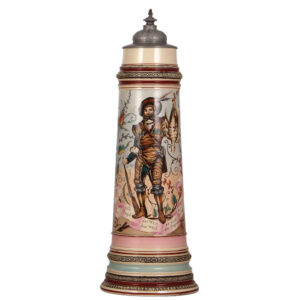 Pottery stein, 5.0L, by R. Hanke, Jäger.