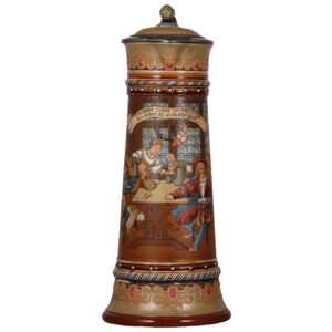 Mettlach stein, 2.6L, 2286, Gasthaus Stamtisch.