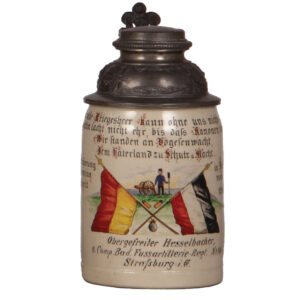 Regimental stein, .5L, Fussartillerie Regt. No 14.