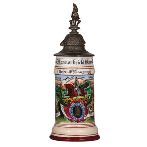 Regimental stein, .5L, Jäger Regt. z. Pferde Nr. 2.