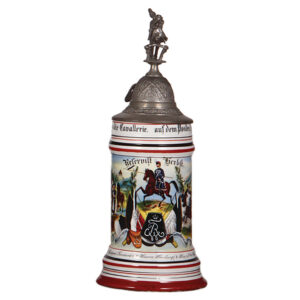 Regimental stein, .5L, Husaren Regt. Nr. 14.