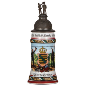 Regimental stein, .5L, Inft. Regt. Nr. 181, Chemnitz.
