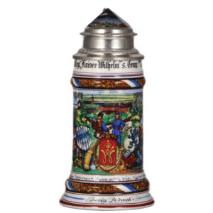 Regimental stein, .5L, Inft. Regt. Nr. 6, Amberg.