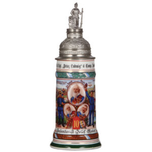Regimental stein, .5L, Inft. Regt. Nr. 10, Ingolstadt.