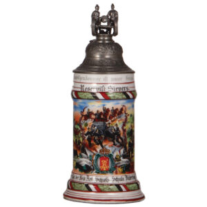 Regimental stein, .5L, Lehr Regt. der Feld Artl. Schiess-Schule, Jüterbog.