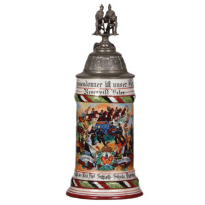 Regimental stein, .5L, Lehr Regt. der Feld Artl. Schiess-Schule, Jüterbog.