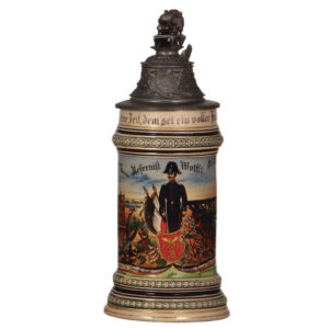 Regimental stein, .5L, Eisenbahn Regt. Nr. 3, Berlin.